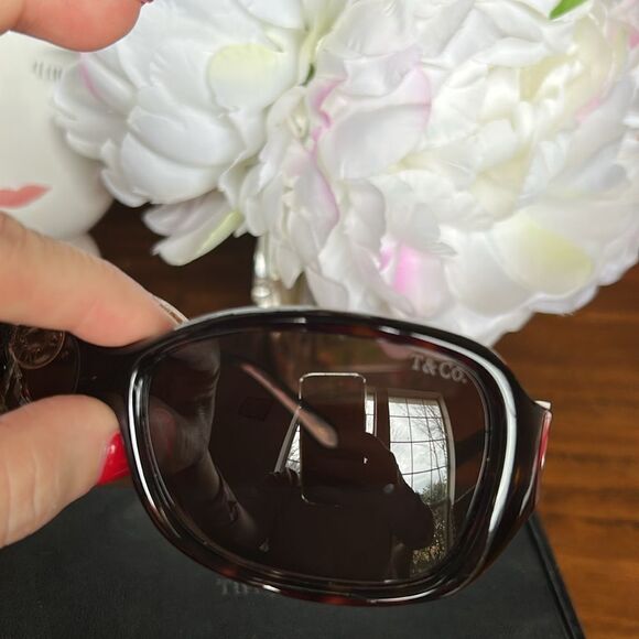 iffany Sunglasses TF4003B Color 80153G Dark Havana Never used vintage main image 6